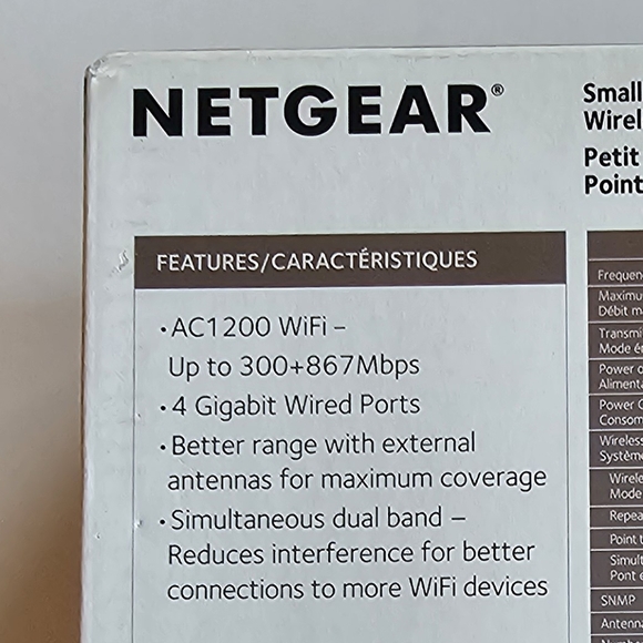 NETGEAR Wireless Desktop Access Point (WAC104) - WiFi Dual-Band AC1200 Speed - Picture 14 of 14